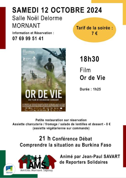 Soirée sur le Burkina à Mornant&nbsp;(69)